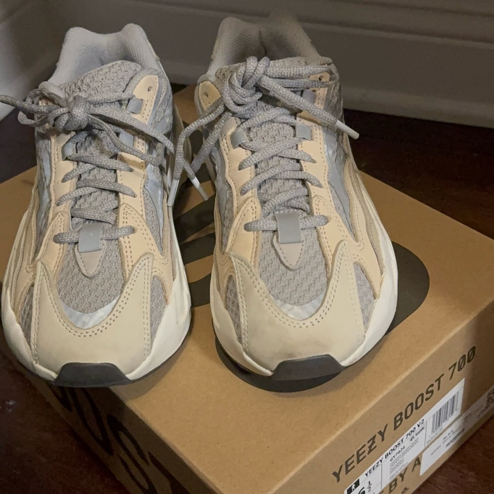 Yeezy Boost 700 Sneakers in Gray and Tan